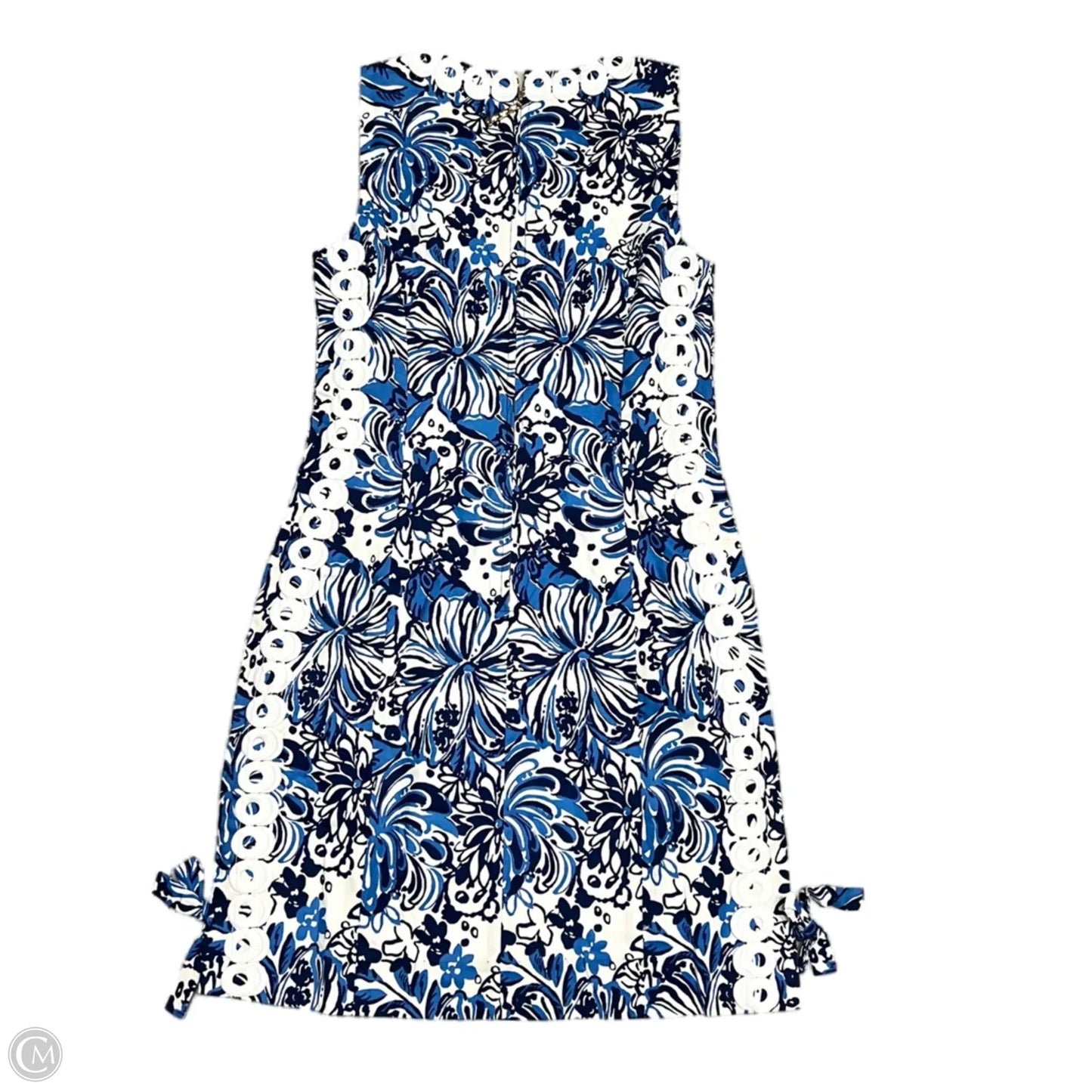 Dress Designer By Lilly Pulitzer In Blue & White, Size: Xxs