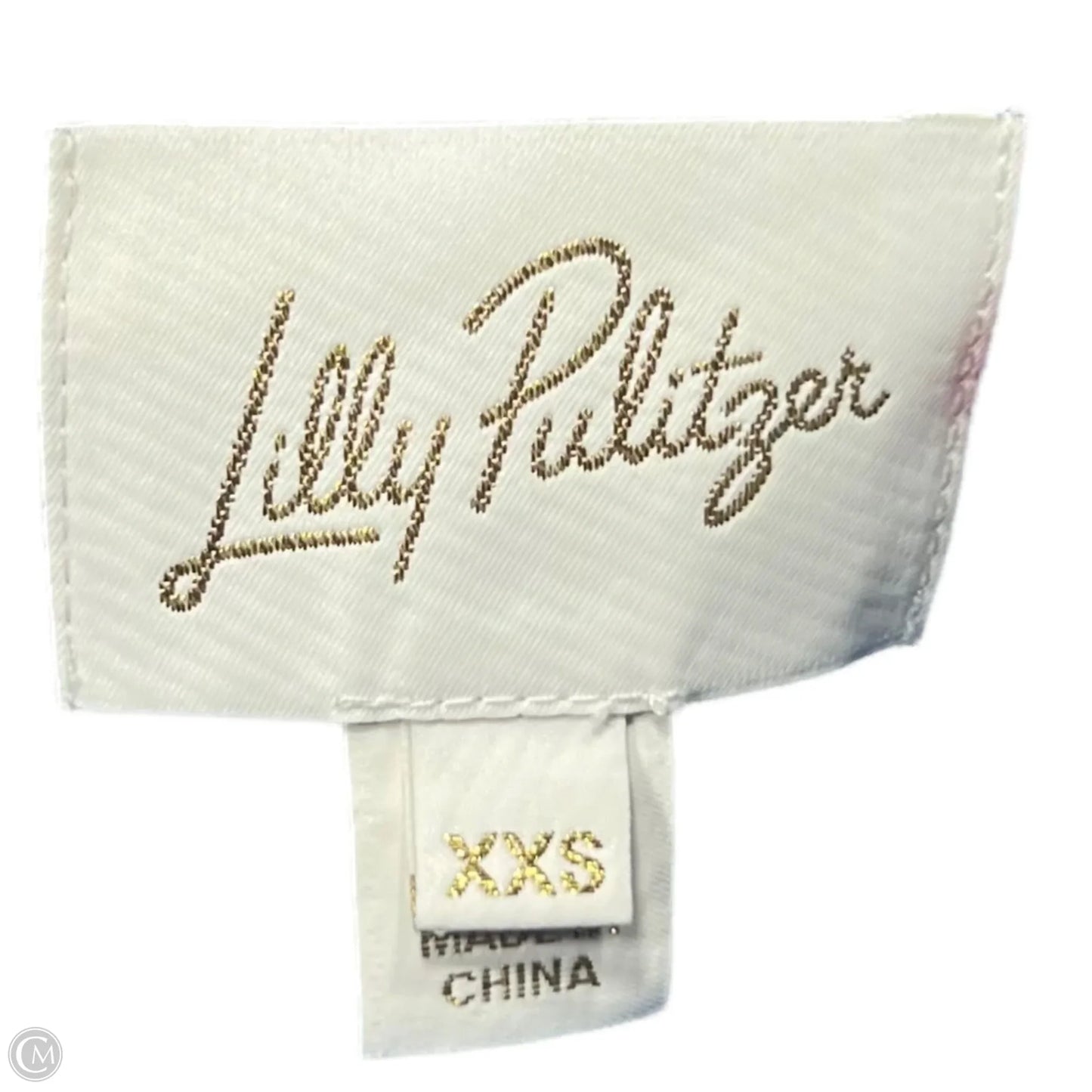 Dress Designer By Lilly Pulitzer In Blue & Gold, Size: Xxs