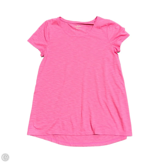 Top Short Sleeve Designer By Lilly Pulitzer In Pink, Size: S