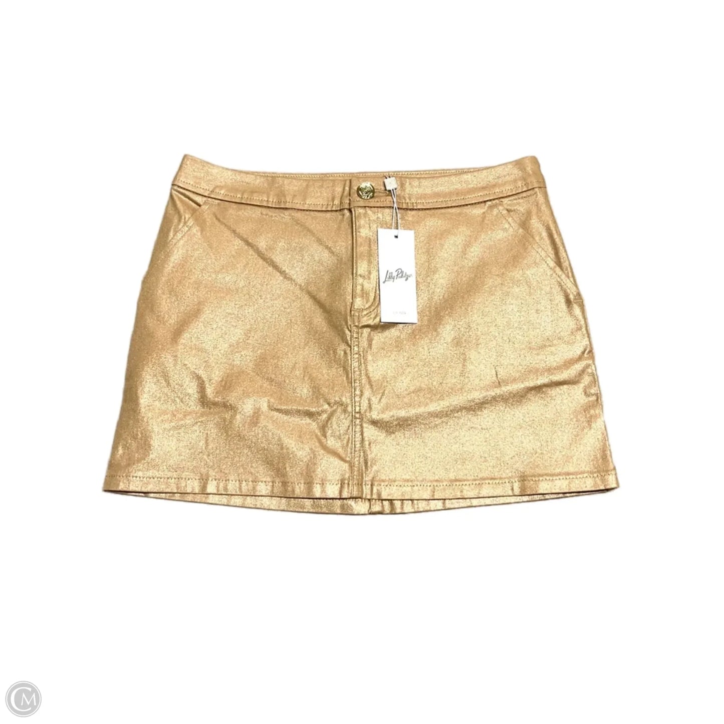 Skirt Designer By Lilly Pulitzer In Gold, Size: 0