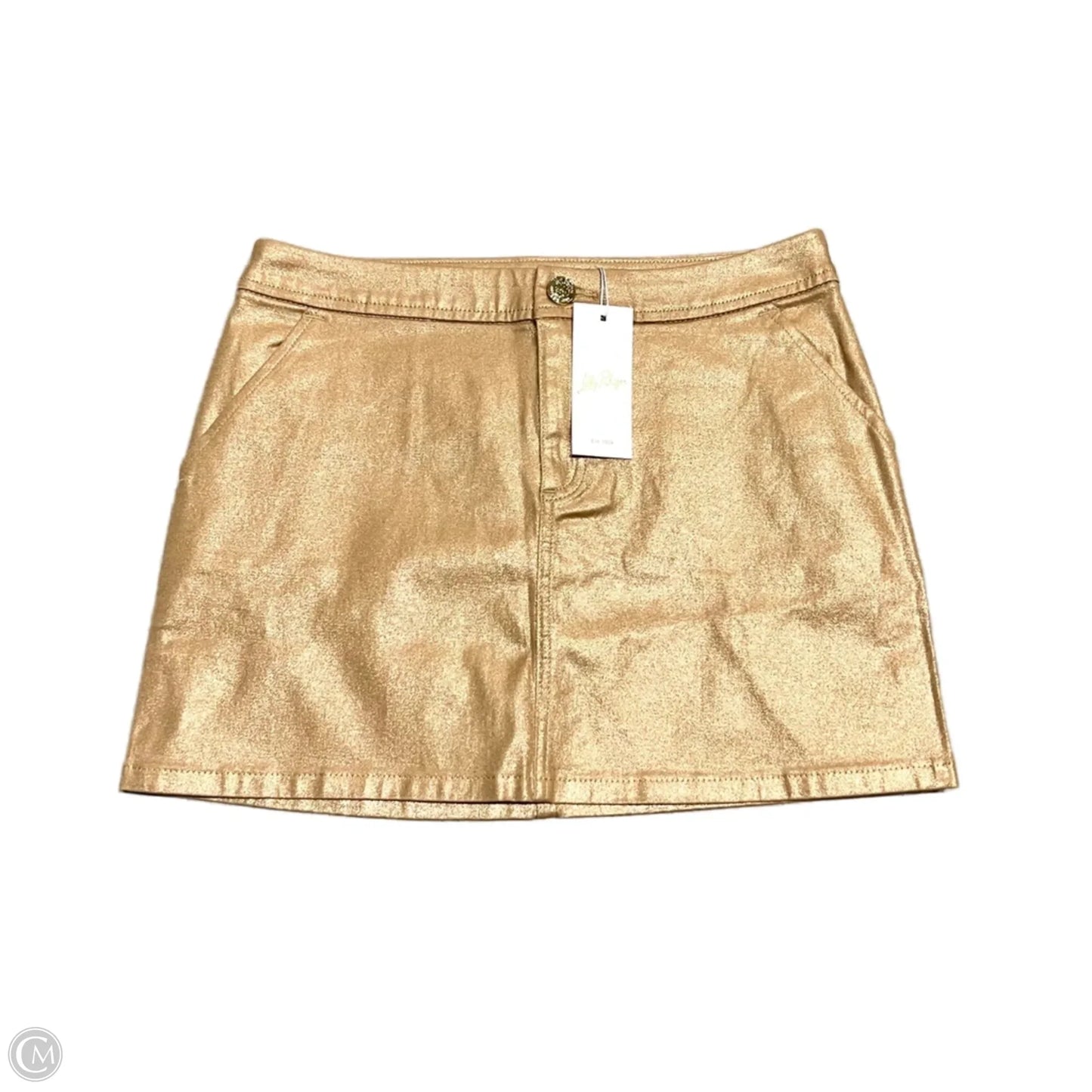 Skirt Designer By Lilly Pulitzer In Gold, Size: 2