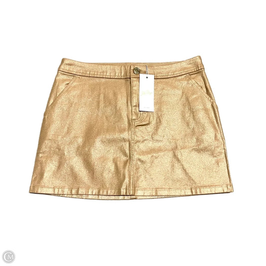 Skirt Designer By Lilly Pulitzer In Gold, Size: 2