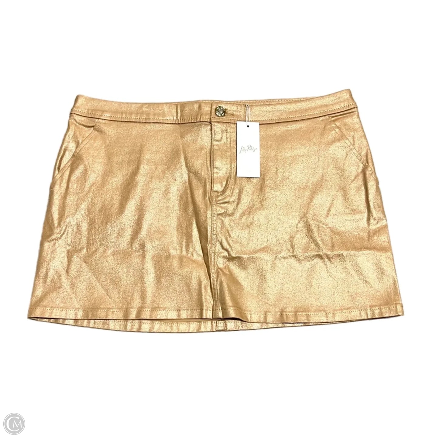 Skirt Designer By Lilly Pulitzer In Gold, Size: 2