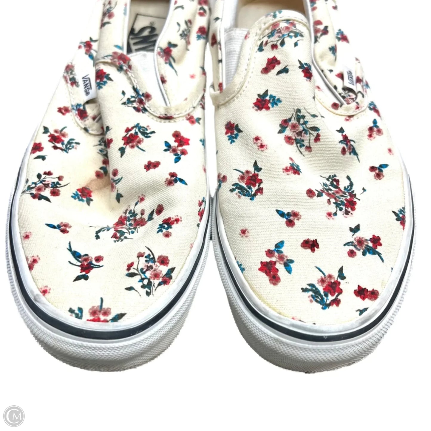 Shoes Sneakers By Vans In Floral Print, Size: 8