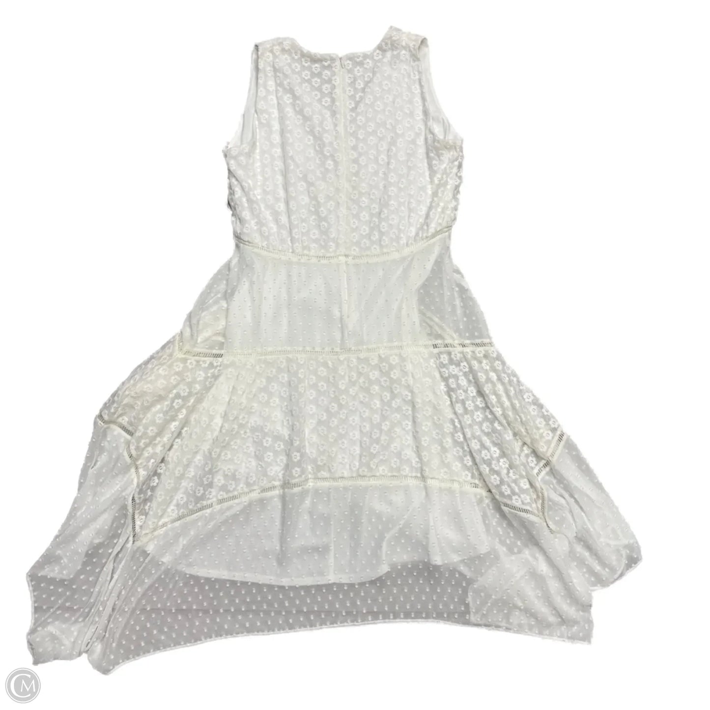 Dress Casual Maxi By Just Taylor In White, Size: L