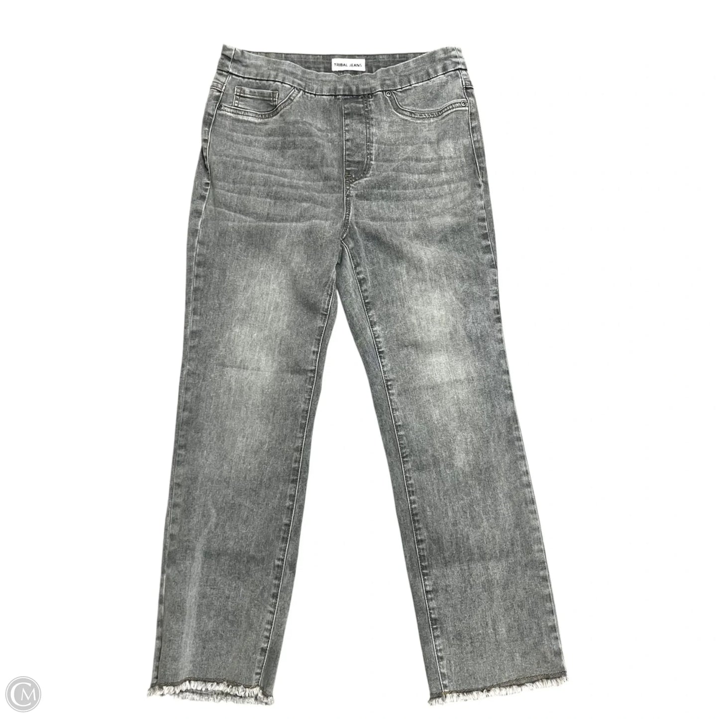 Jeans Cropped By Tribal In Grey, Size: 6