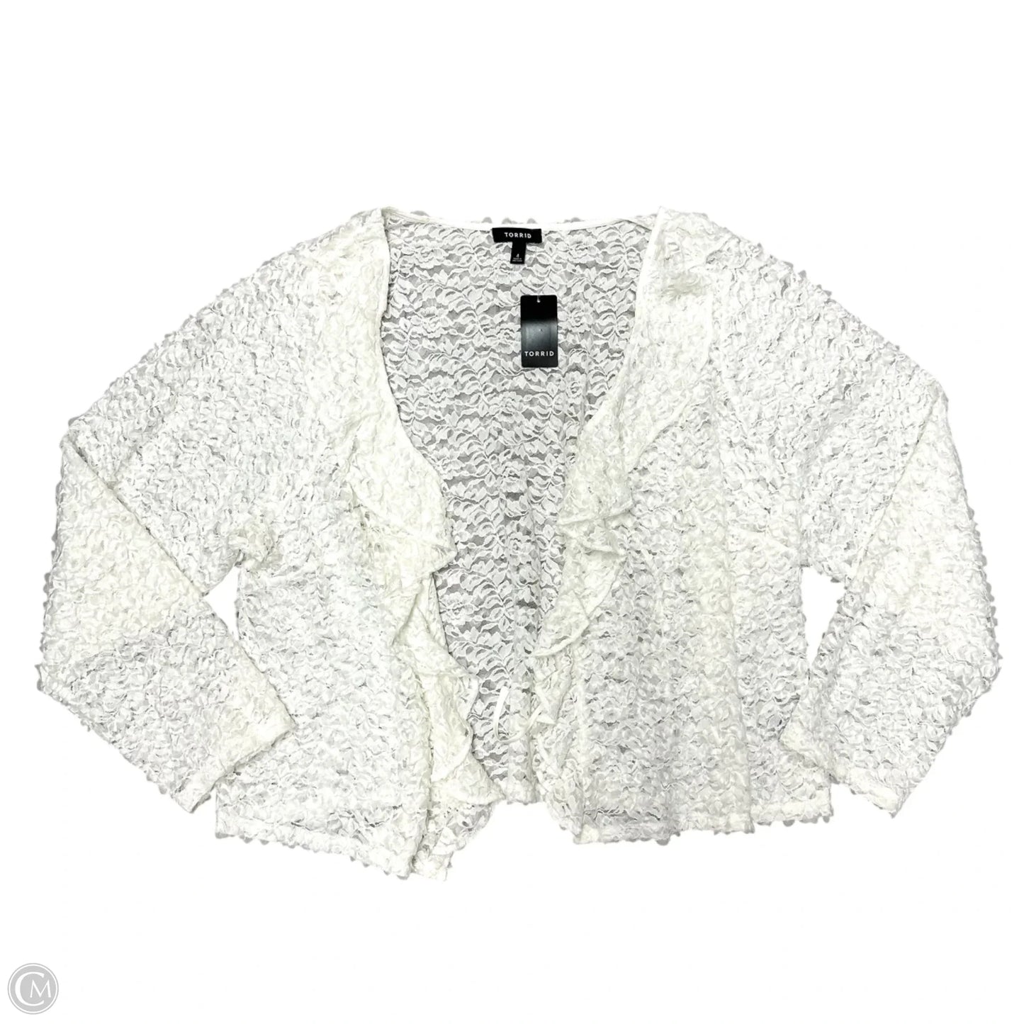 Cardigan By Torrid In Cream, Size: 4x