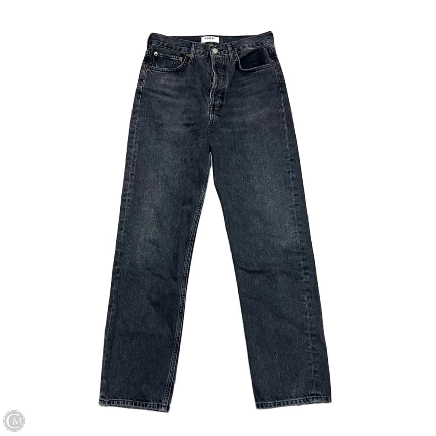 Jeans Straight By Adriano Goldschmied In Black Denim, Size: 0