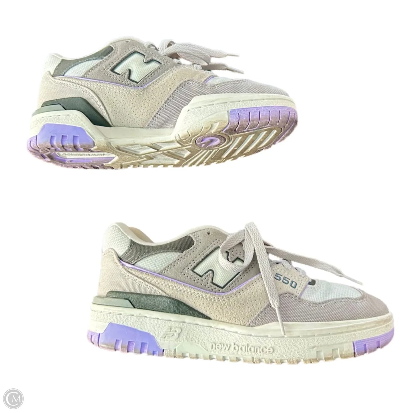 Shoes Sneakers By New Balance In Grey & Purple, Size: 6.5