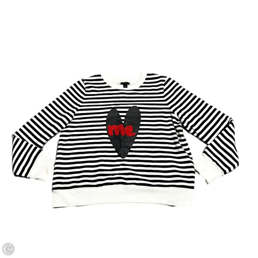 Sweater By Halogen In Black & White, Size: Xl