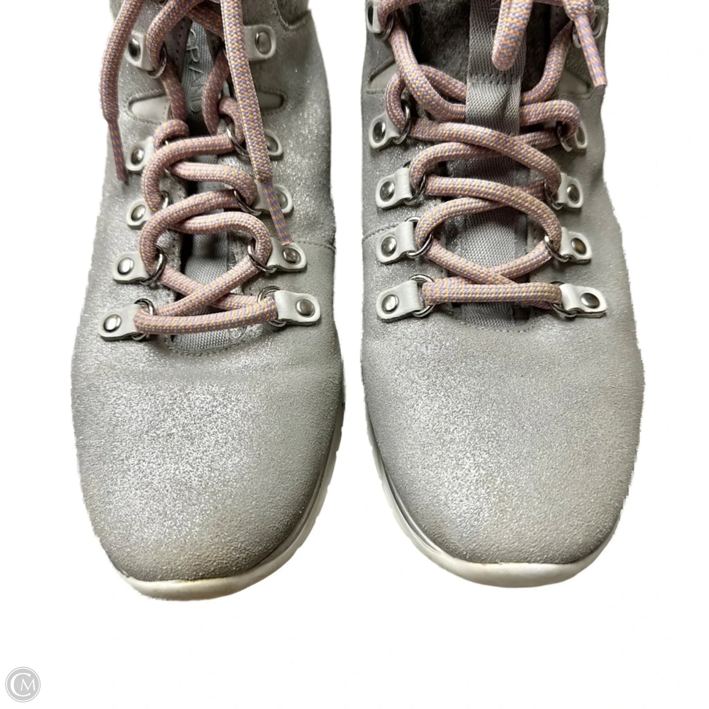 Boots Ankle Flats By Cole-haan In Pink & Silver, Size: 9