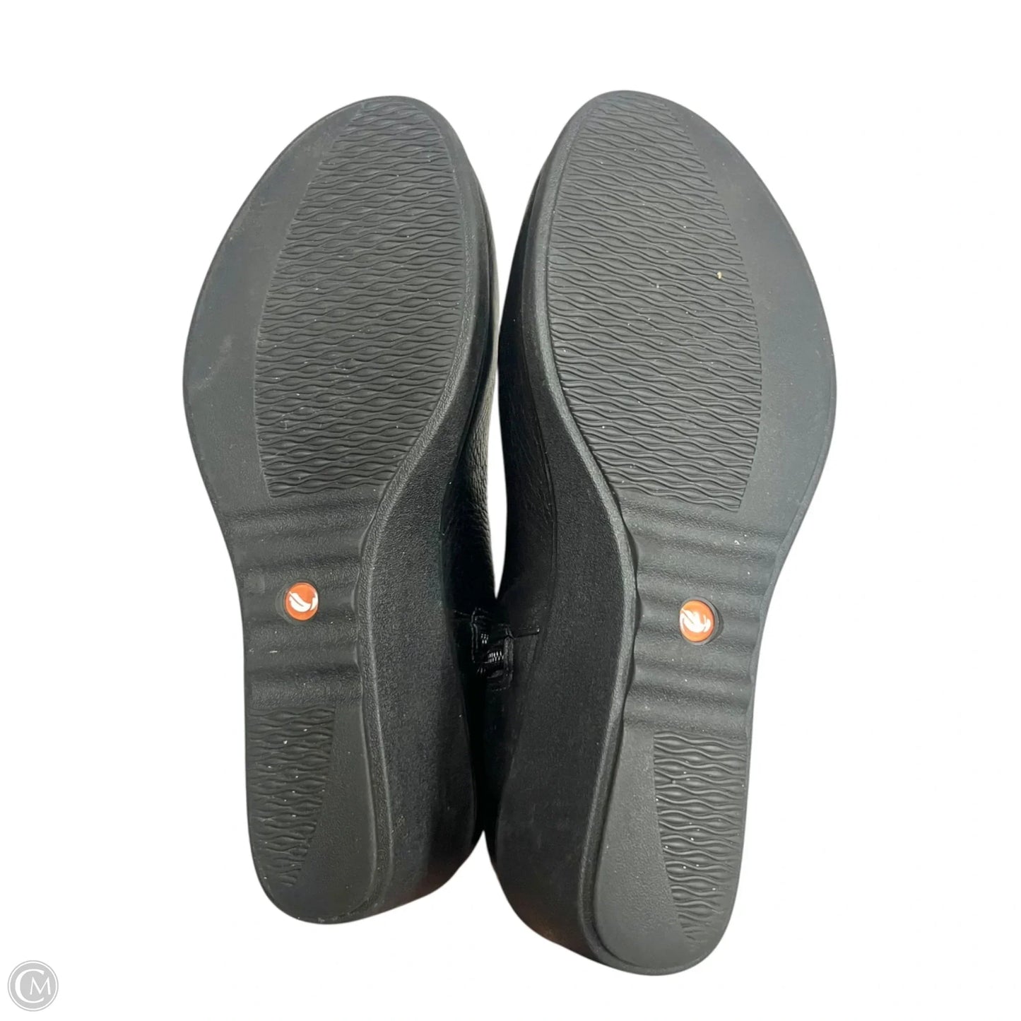 Boots Knee Heels By Clarks In Black, Size: 6