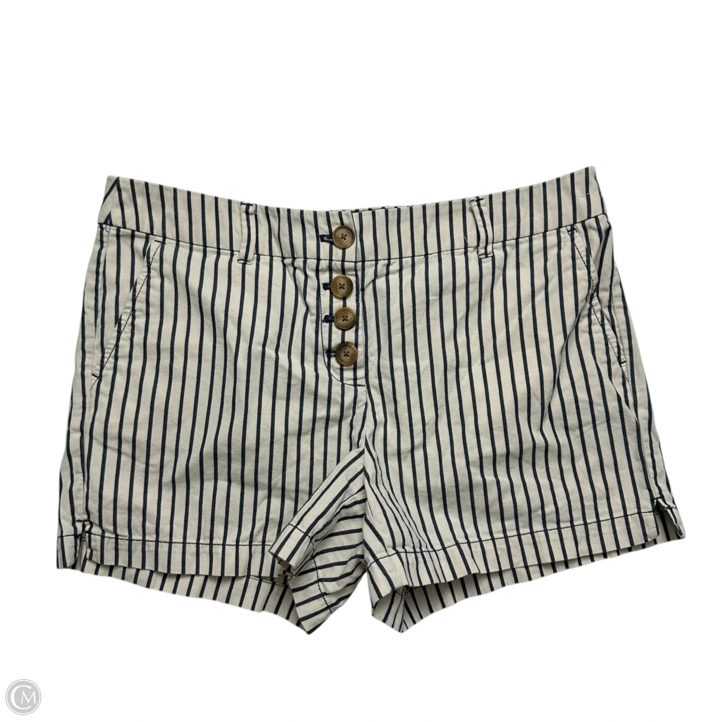Shorts By Loft In Blue & Cream, Size: 8
