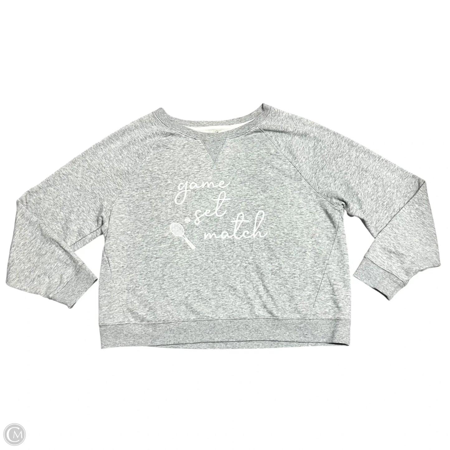 Sweatshirt Crewneck By Lou And Grey In Grey, Size: L
