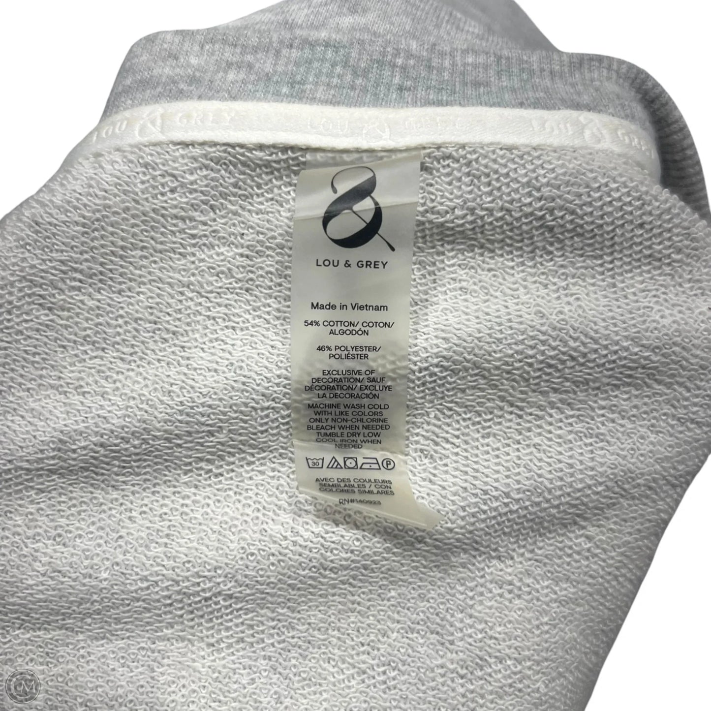 Sweatshirt Crewneck By Lou And Grey In Grey, Size: L