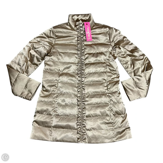 Jacket Designer By Lilly Pulitzer In Gold, Size: S