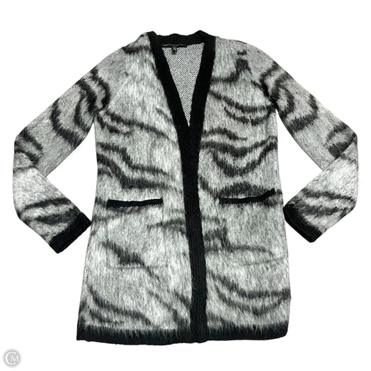 Sweater Cardigan By White House Black Market In Black & Grey, Size: S