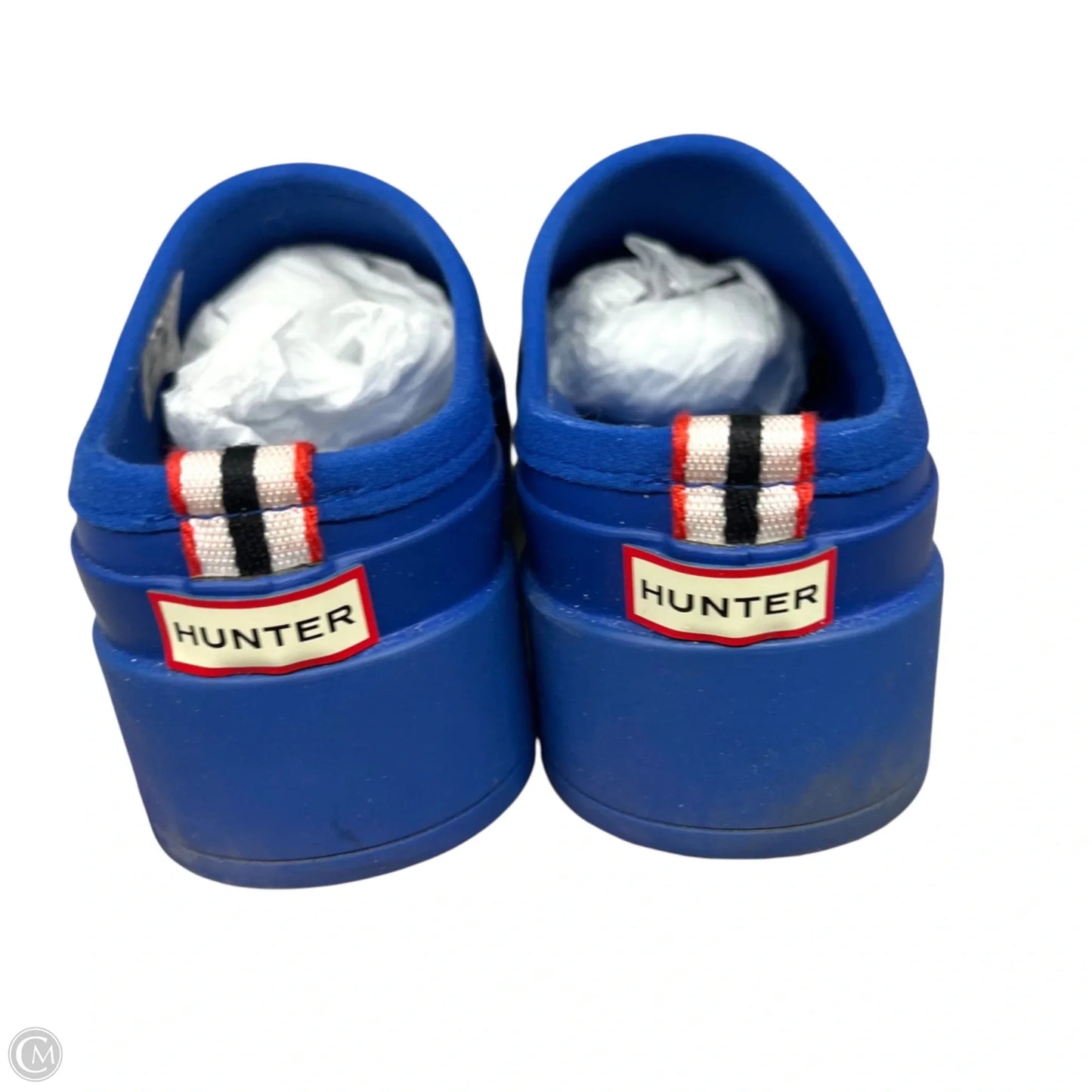 Shoes Heels Wedge By Hunter In Blue, Size: 10