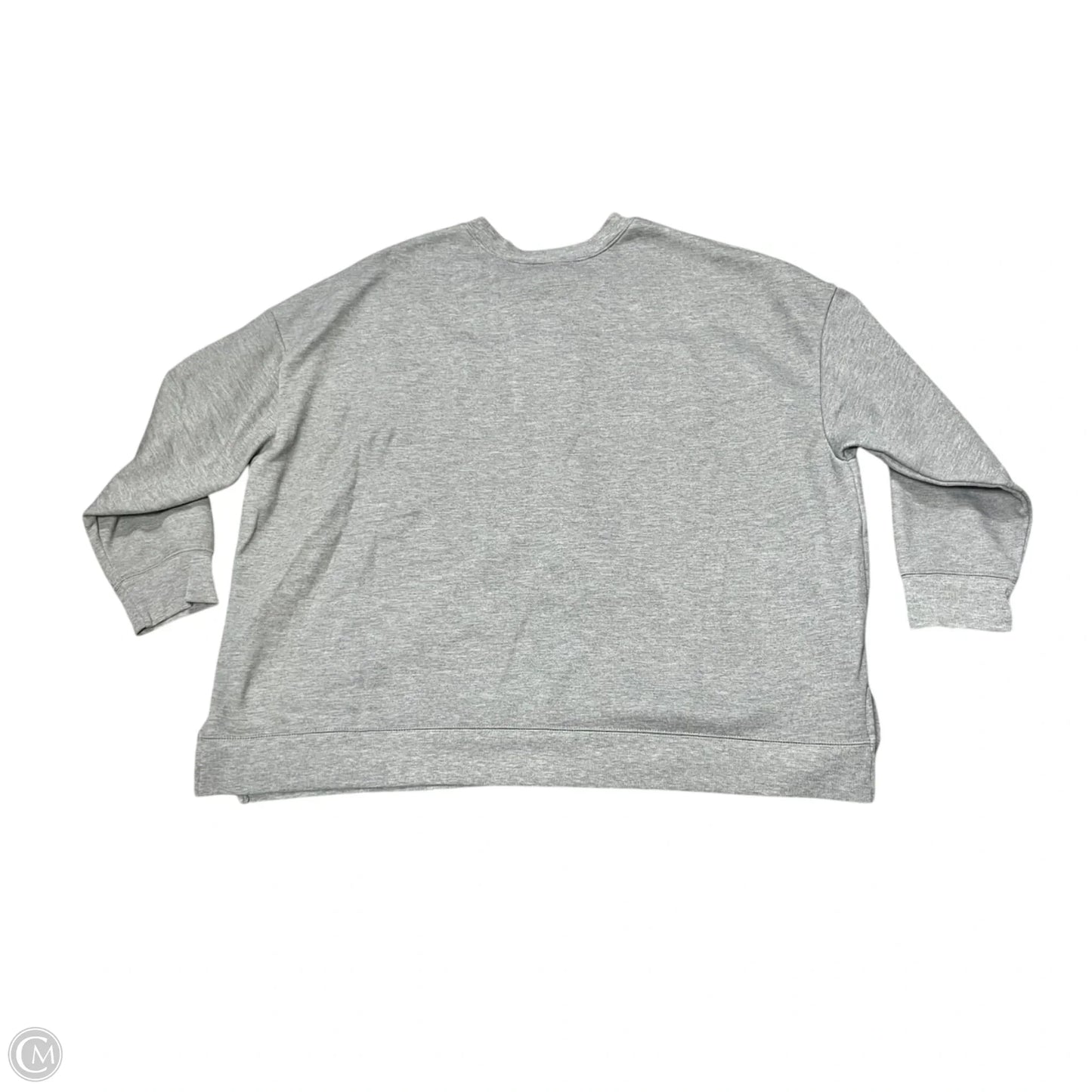 Sweatshirt Crewneck By Terra & Sky In Grey & Red, Size: 3x