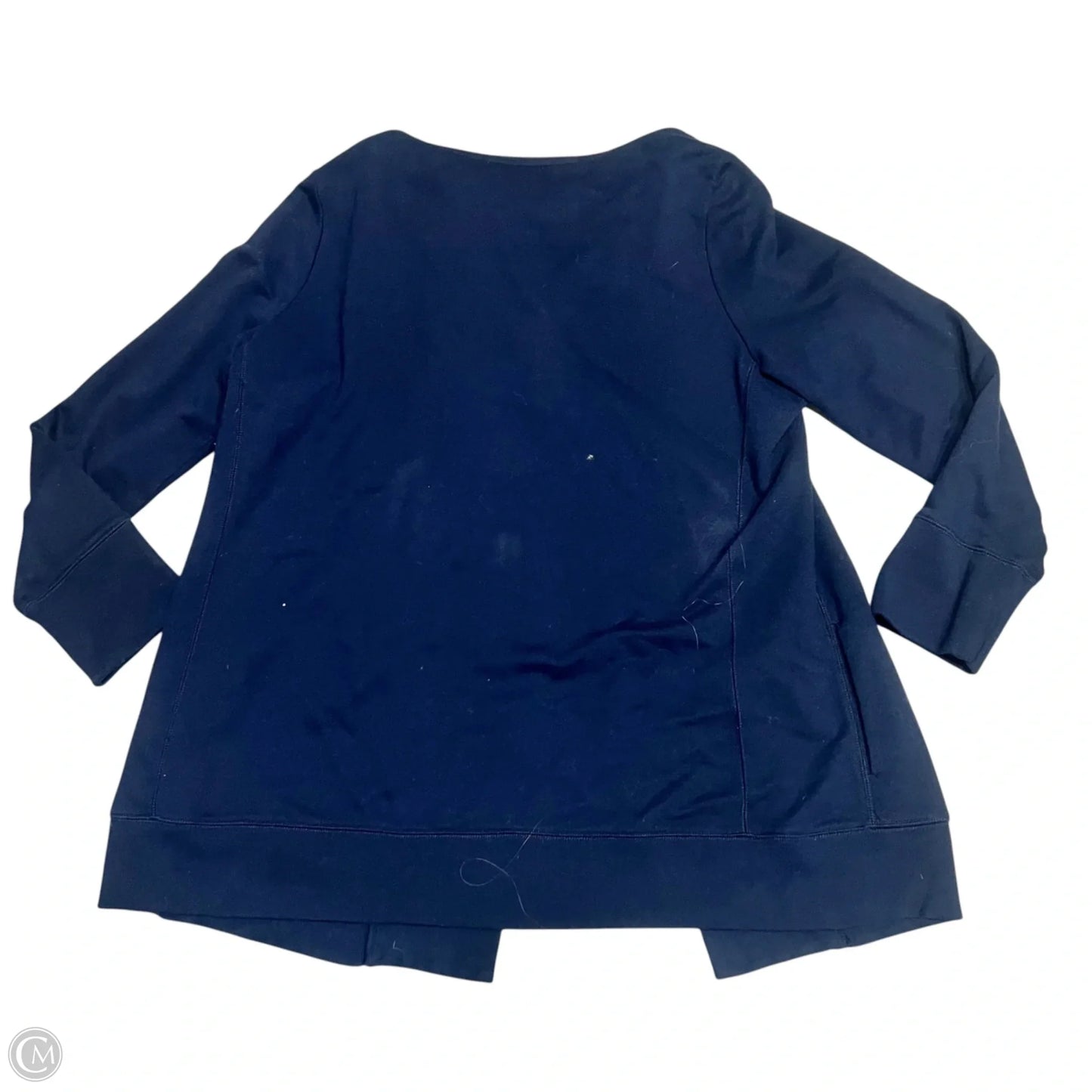 Sweater Cardigan By Lauren By Ralph Lauren In Blue, Size: Xl