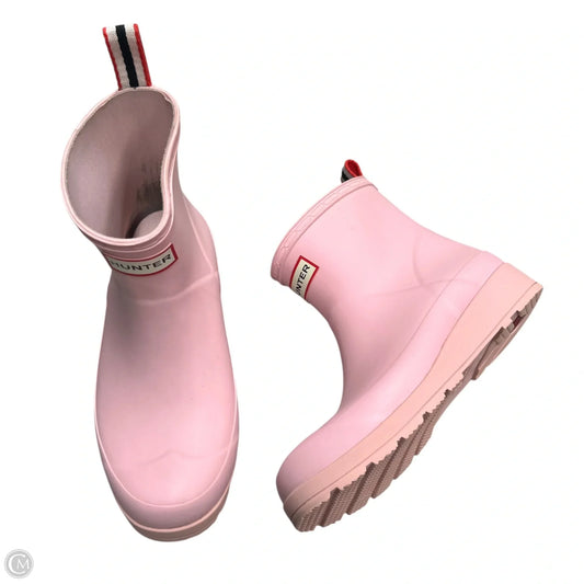 Boots Rain By Hunter In Pink, Size: 6