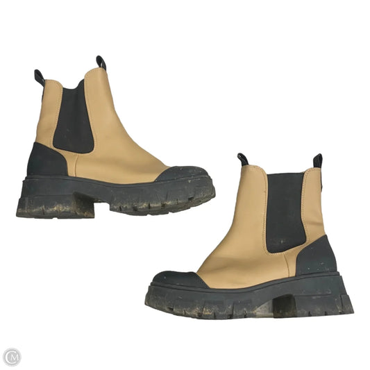 Boots Rain By A New Day In Black & Tan, Size: 7.5