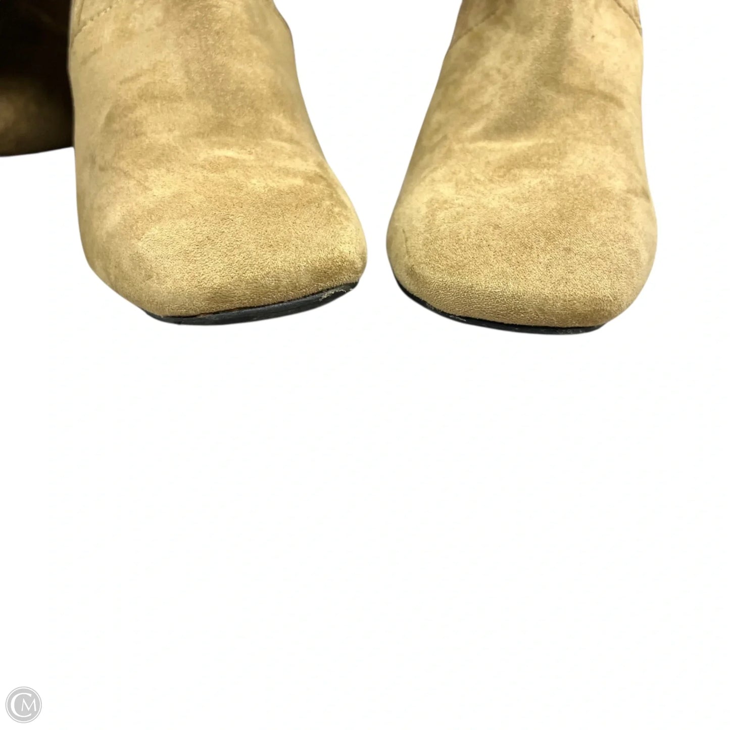 Boots Knee Heels By Miim In Tan, Size: 8