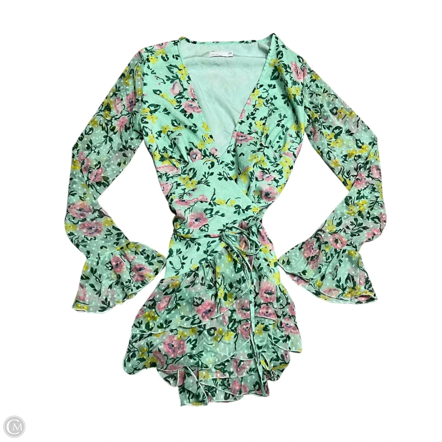 Dress Casual Short By Asos In Green, Size: M