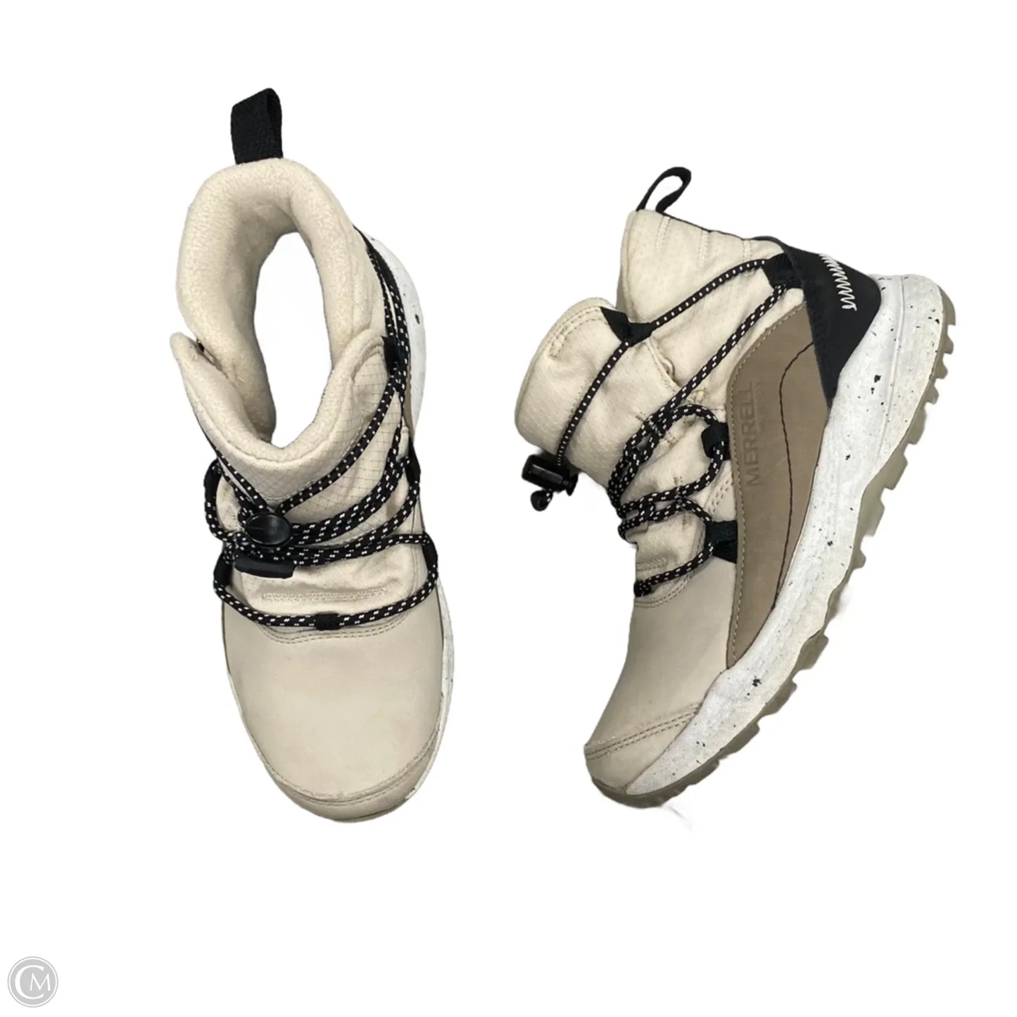 Boots Snow By Merrell In Black & Cream, Size: 6