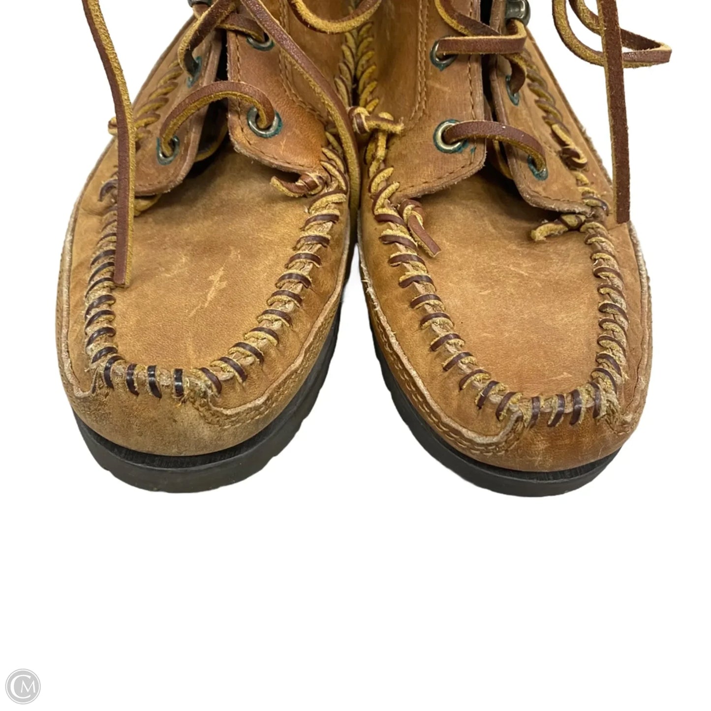 Boots Ankle Flats By Ralph Lauren In Brown, Size: 7