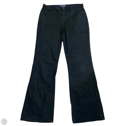 Jeans Flared By Not Your Daughters Jeans In Black Denim, Size: 8