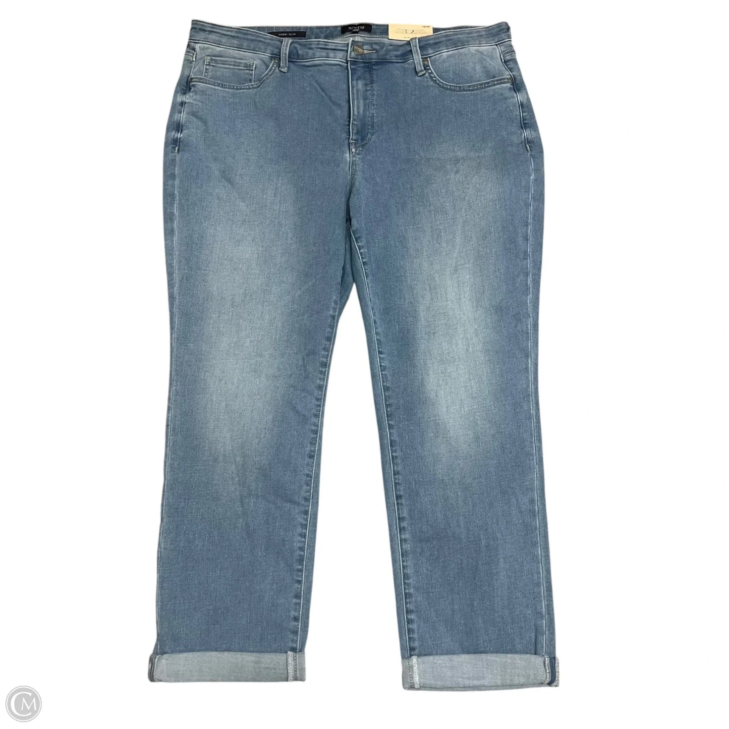 Jeans Cropped By Not Your Daughters Jeans In Blue Denim, Size: 16