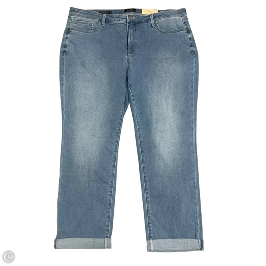 Jeans Cropped By Not Your Daughters Jeans In Blue Denim, Size: 16