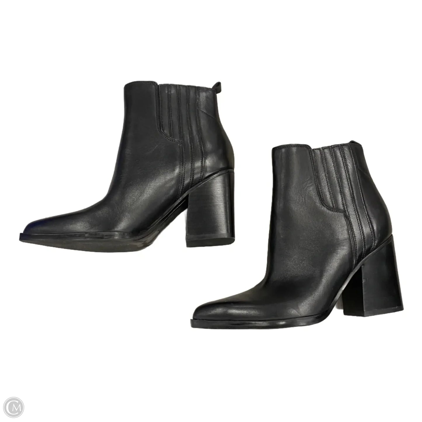 Boots Ankle Flats By Marc Fisher In Black, Size: 8