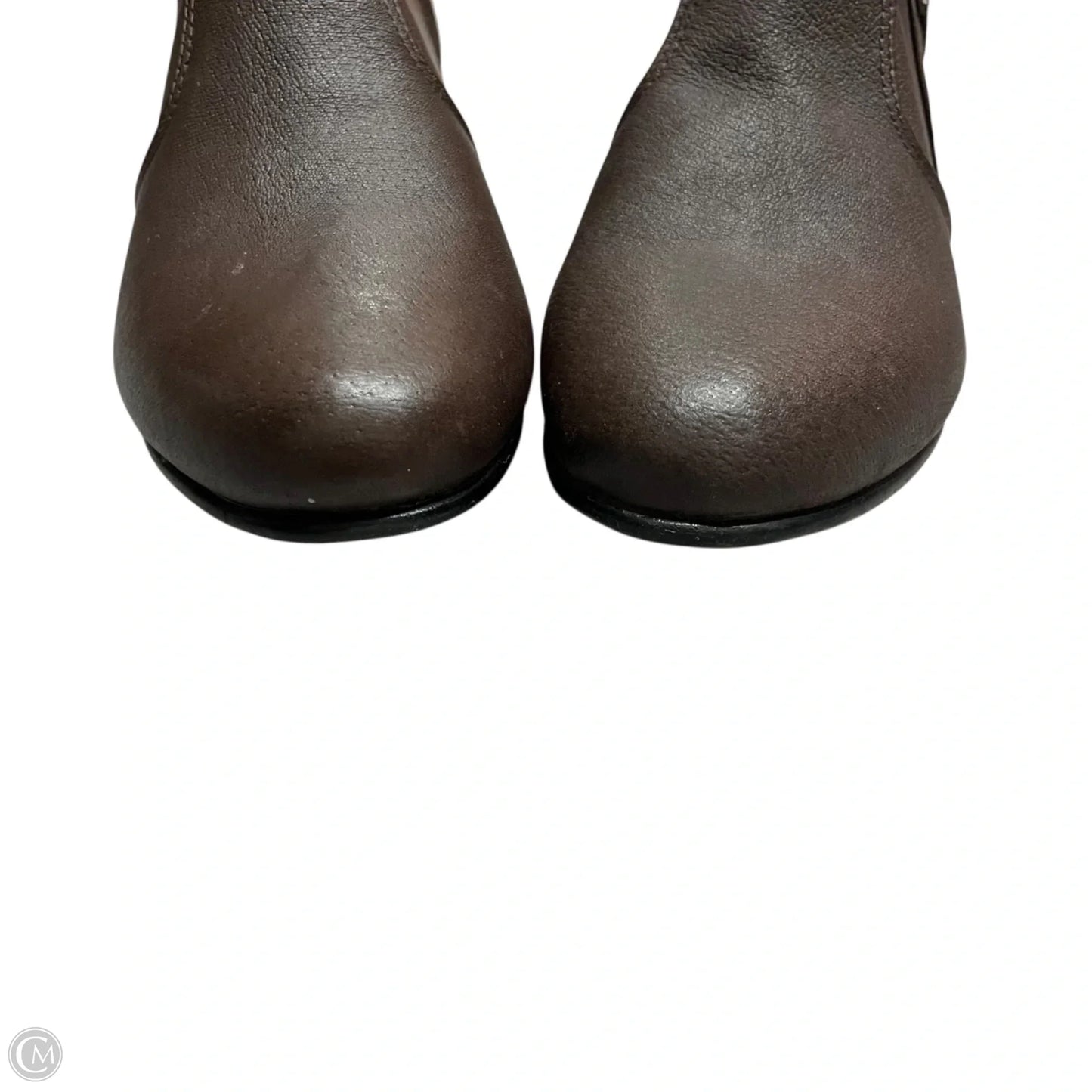 Boots Ankle Heels By Comfortview In Brown, Size: 10