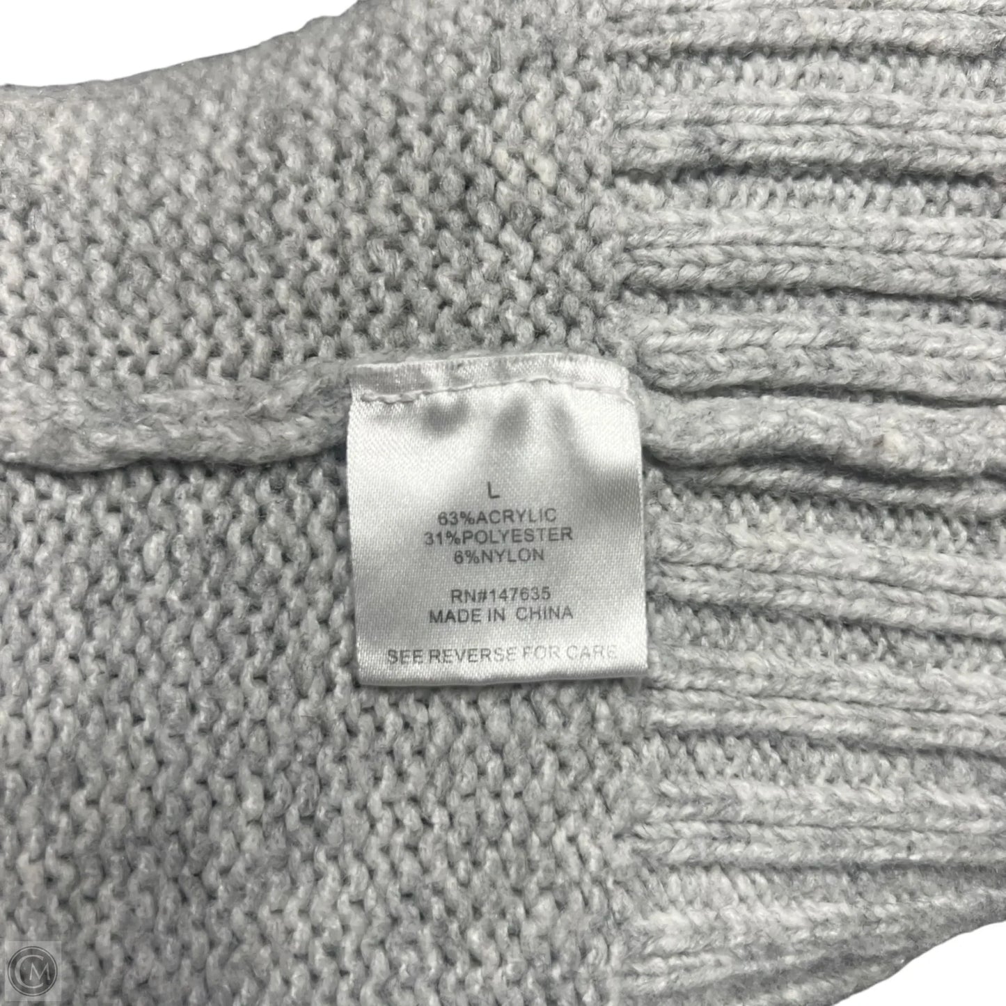 Sweater By Romeo And Juliet In Grey, Size: L