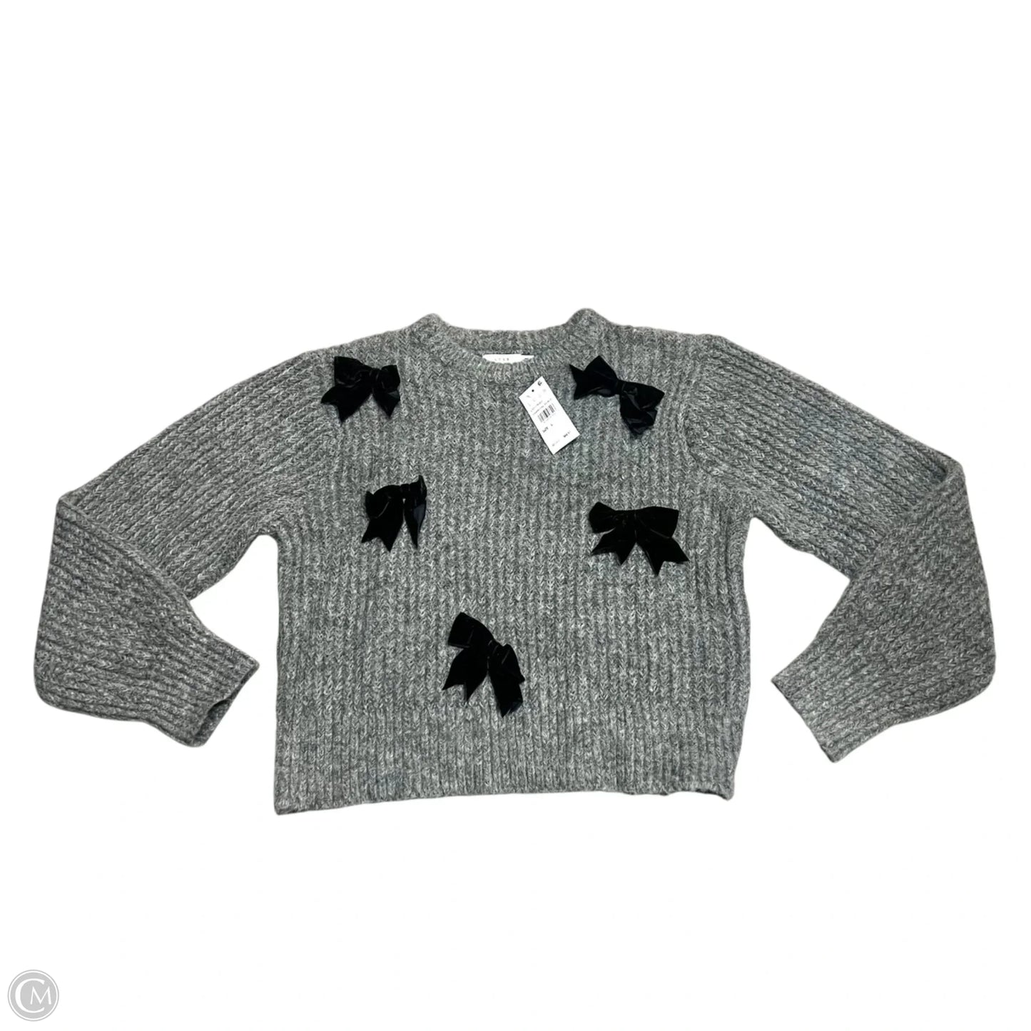 Sweater By Lush In Black & Grey, Size: L