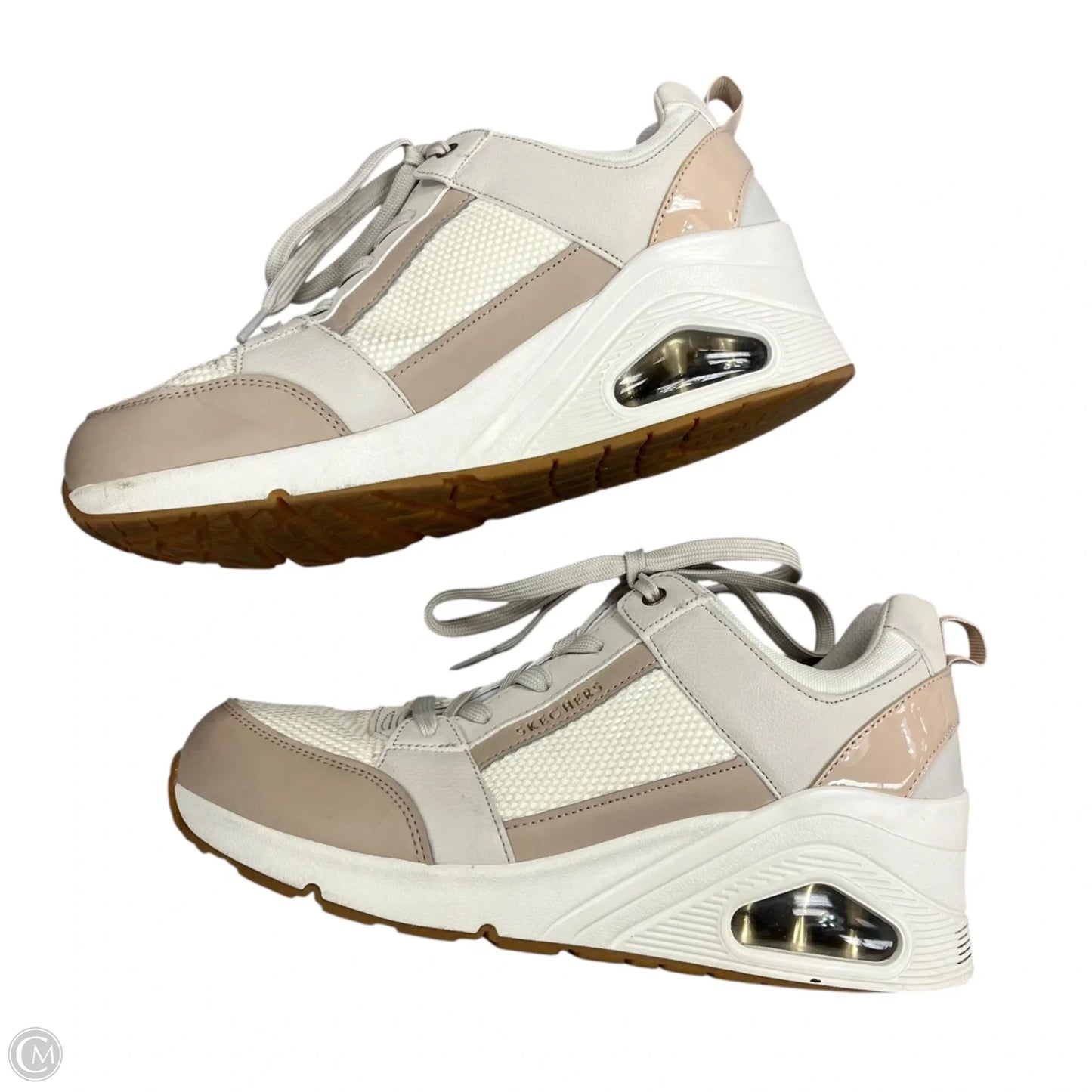 Shoes Athletic By Skechers In Beige, Size: 10