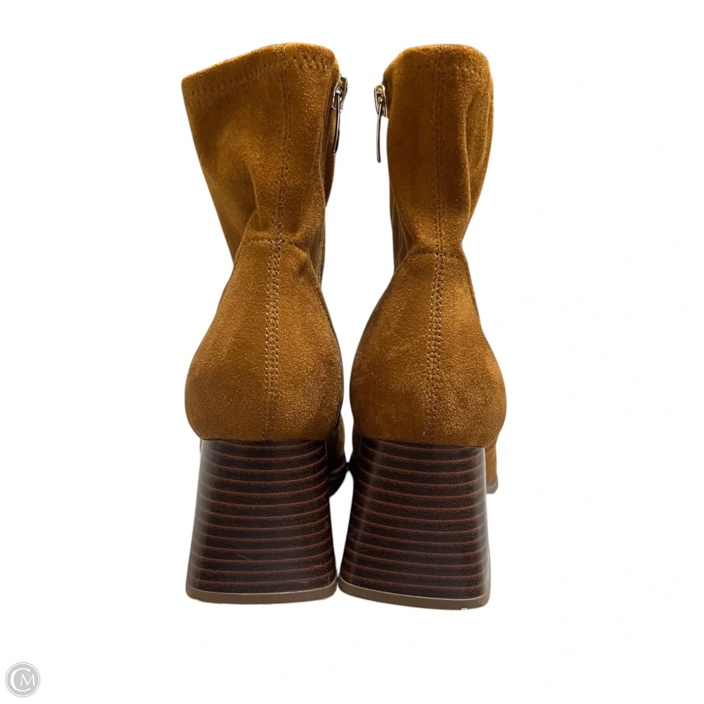 Boots Ankle Heels By Marc Fisher In Brown, Size: 6