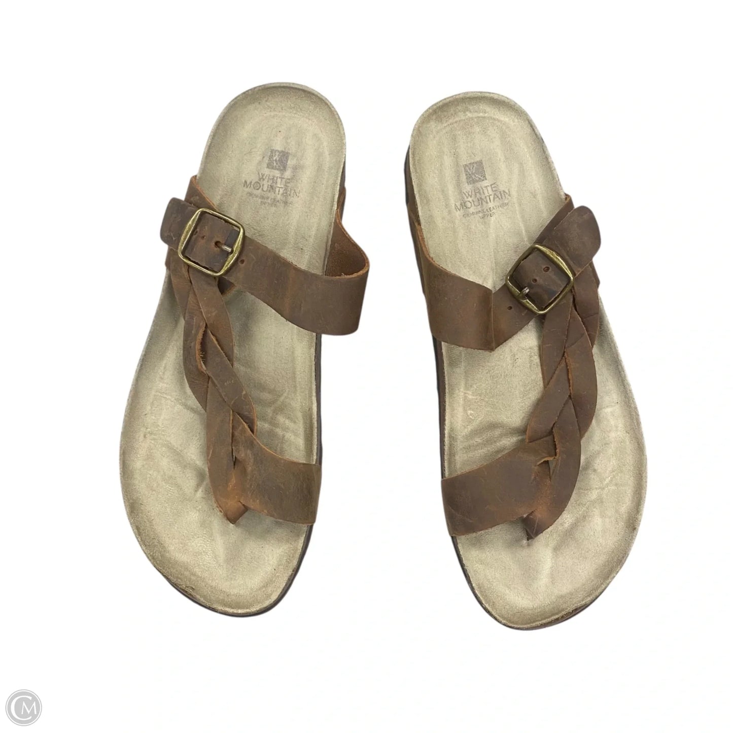 Sandals Flats By White Mountain In Brown, Size: 11