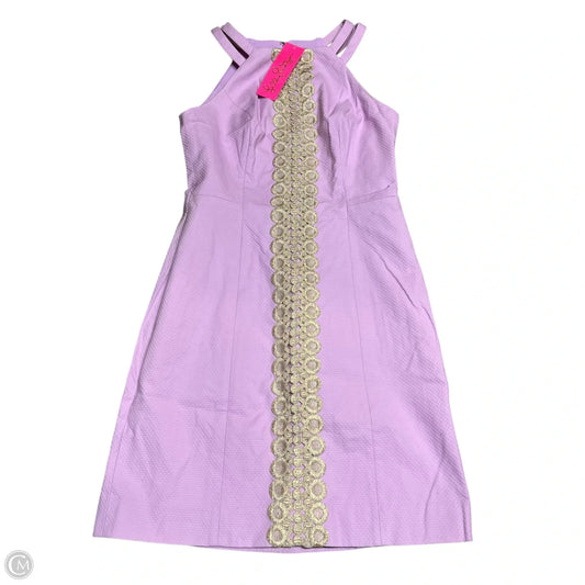Dress Designer By Lilly Pulitzer In Gold & Purple, Size: 0