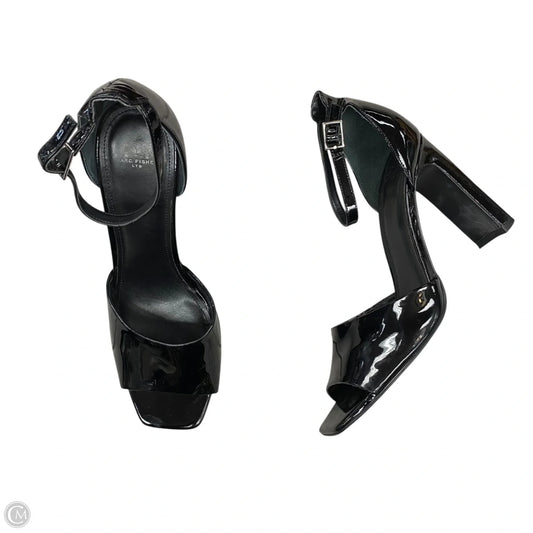 Sandals Heels Block By Marc Fisher In Black, Size: 9.5