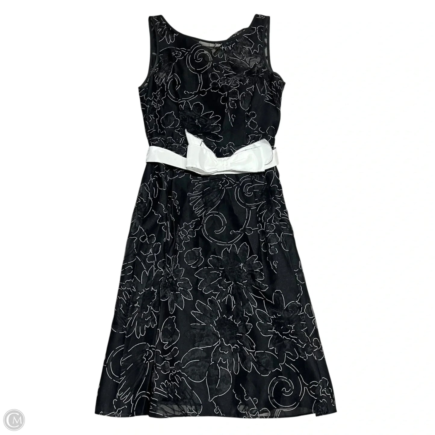 Dress Party Midi By White House Black Market In Black & White, Size: 2