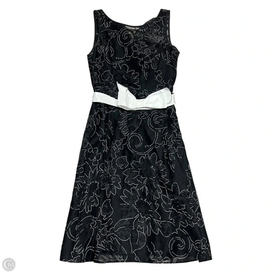 Dress Party Midi By White House Black Market In Black & White, Size: 2