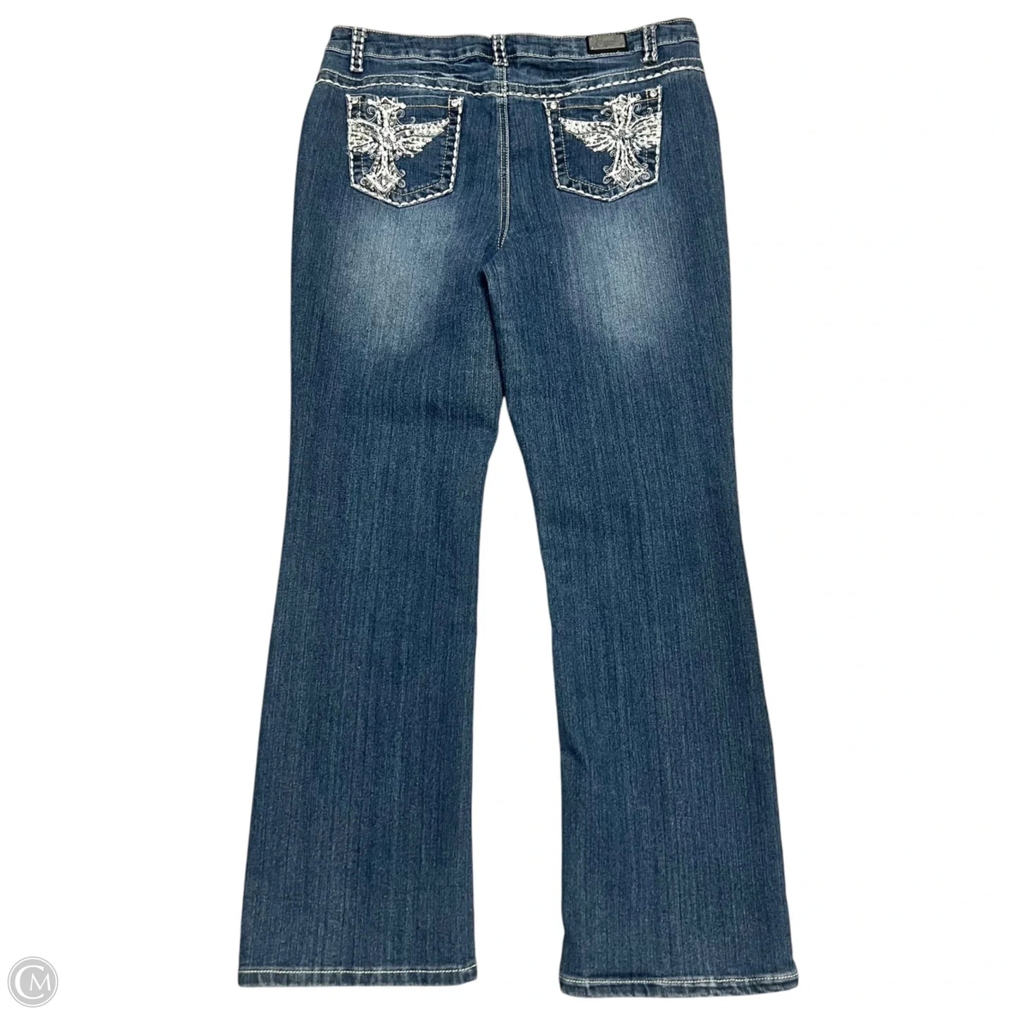 Jeans Boot Cut By Earl Jean In Blue Denim, Size: 12