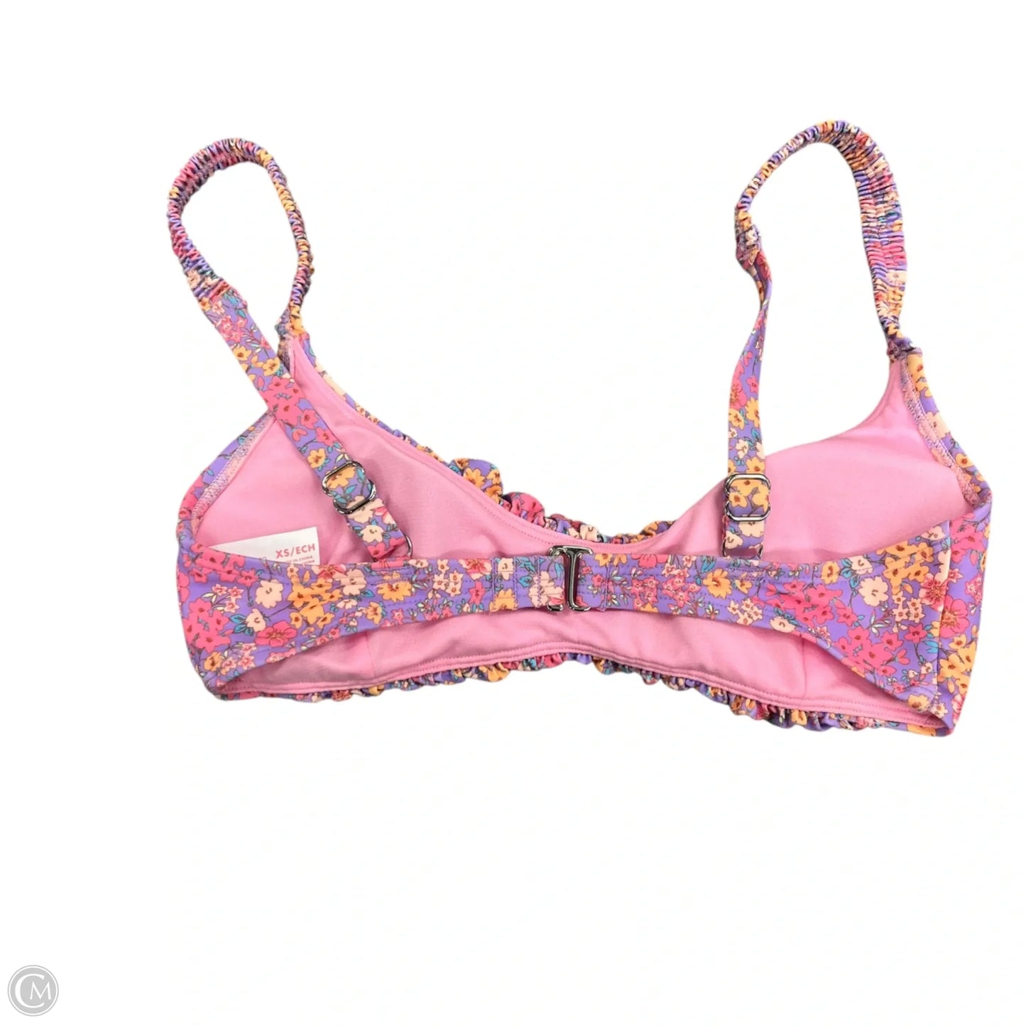 Swimsuit Top By Ninety Nine In Floral Print, Size: Xs