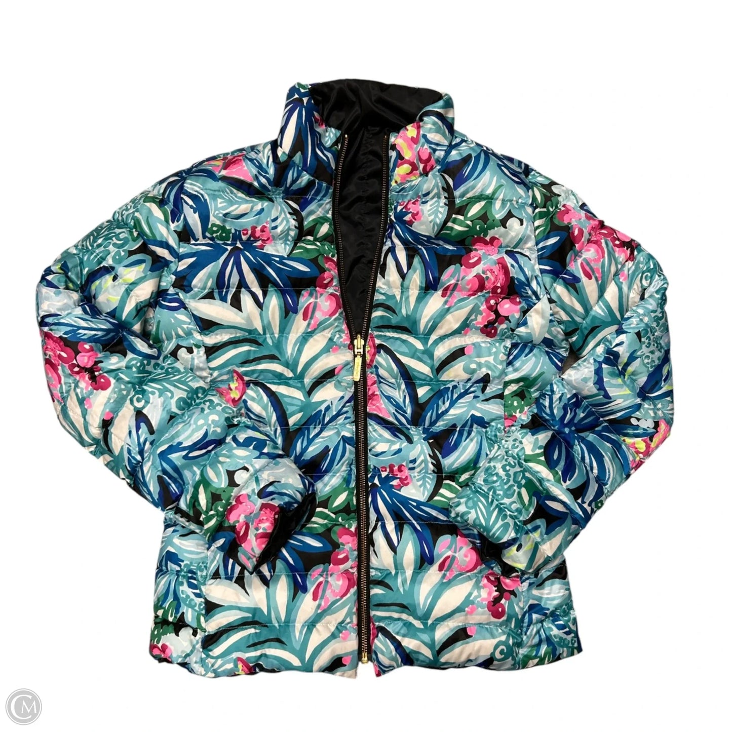 Jacket Designer By Lilly Pulitzer In Black & Blue, Size: S
