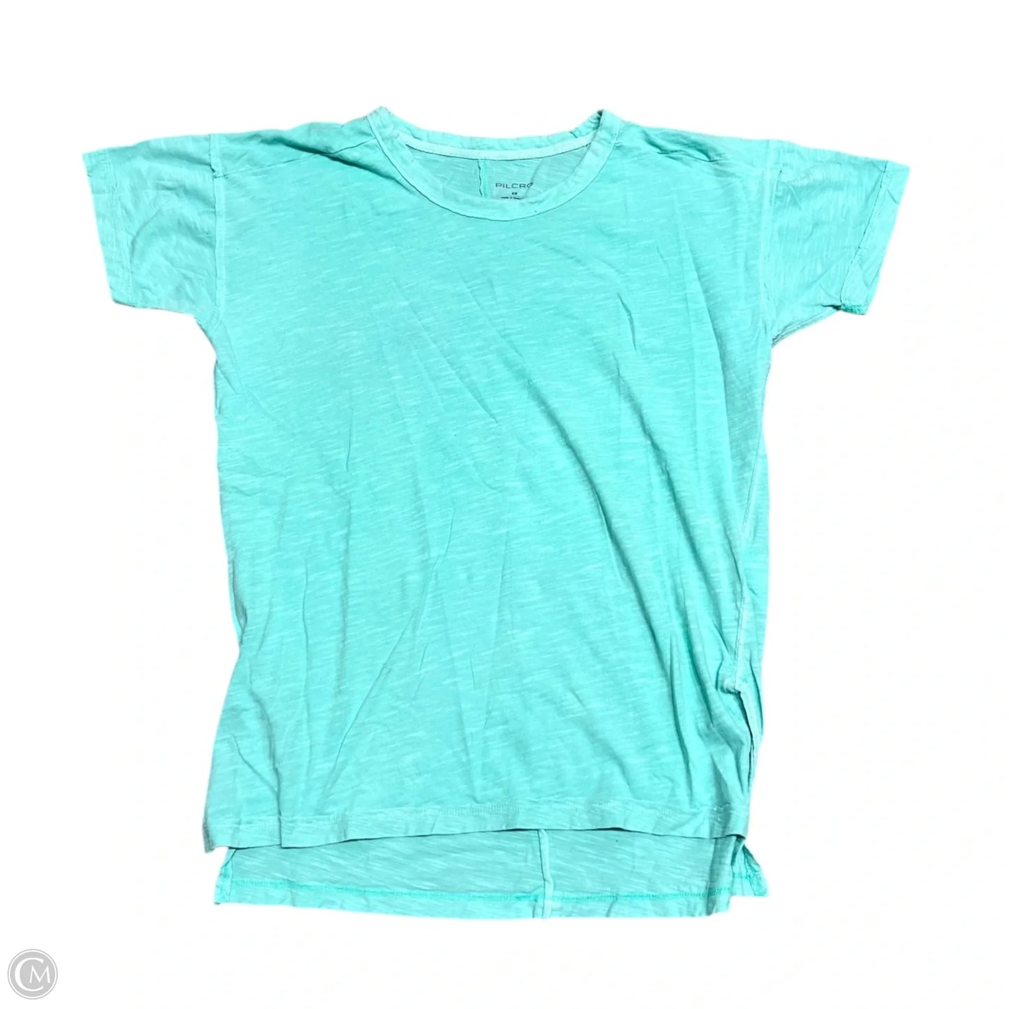 Top Short Sleeve Basic By Pilcro In Teal, Size: Xs