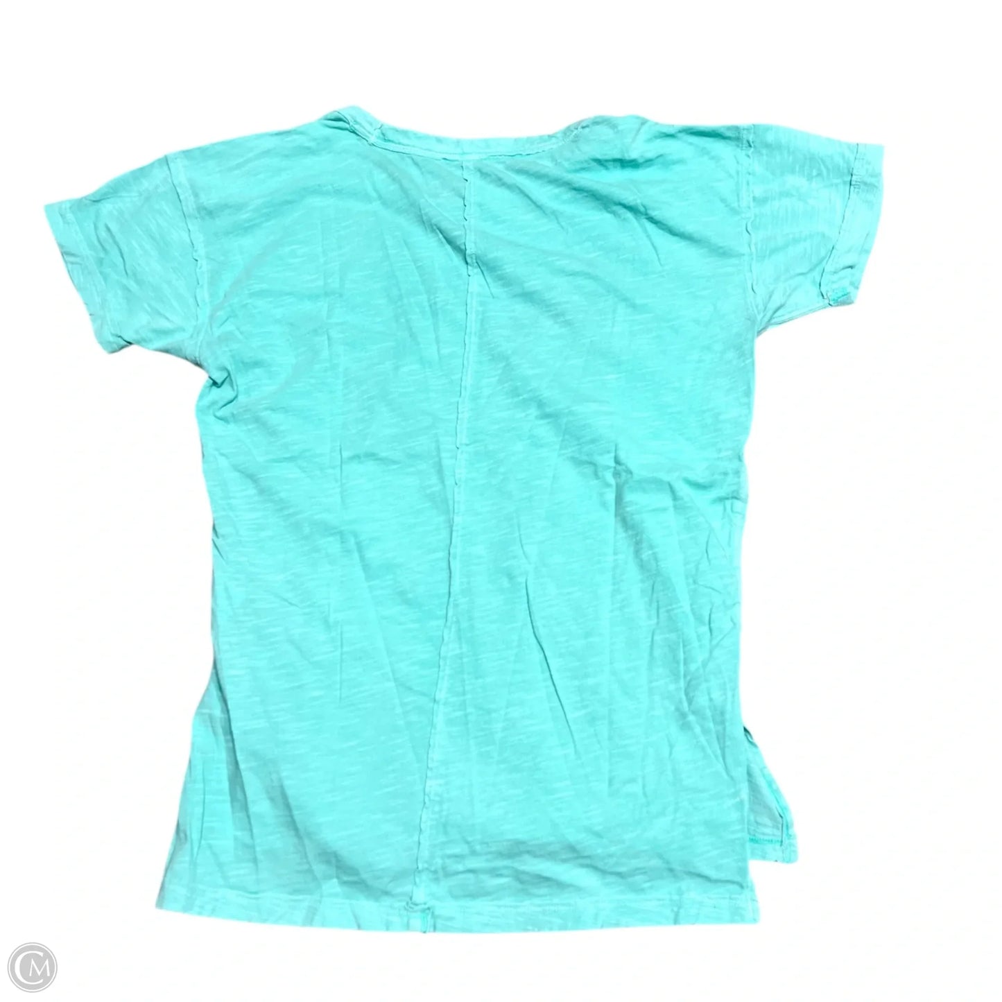 Top Short Sleeve Basic By Pilcro In Teal, Size: Xs