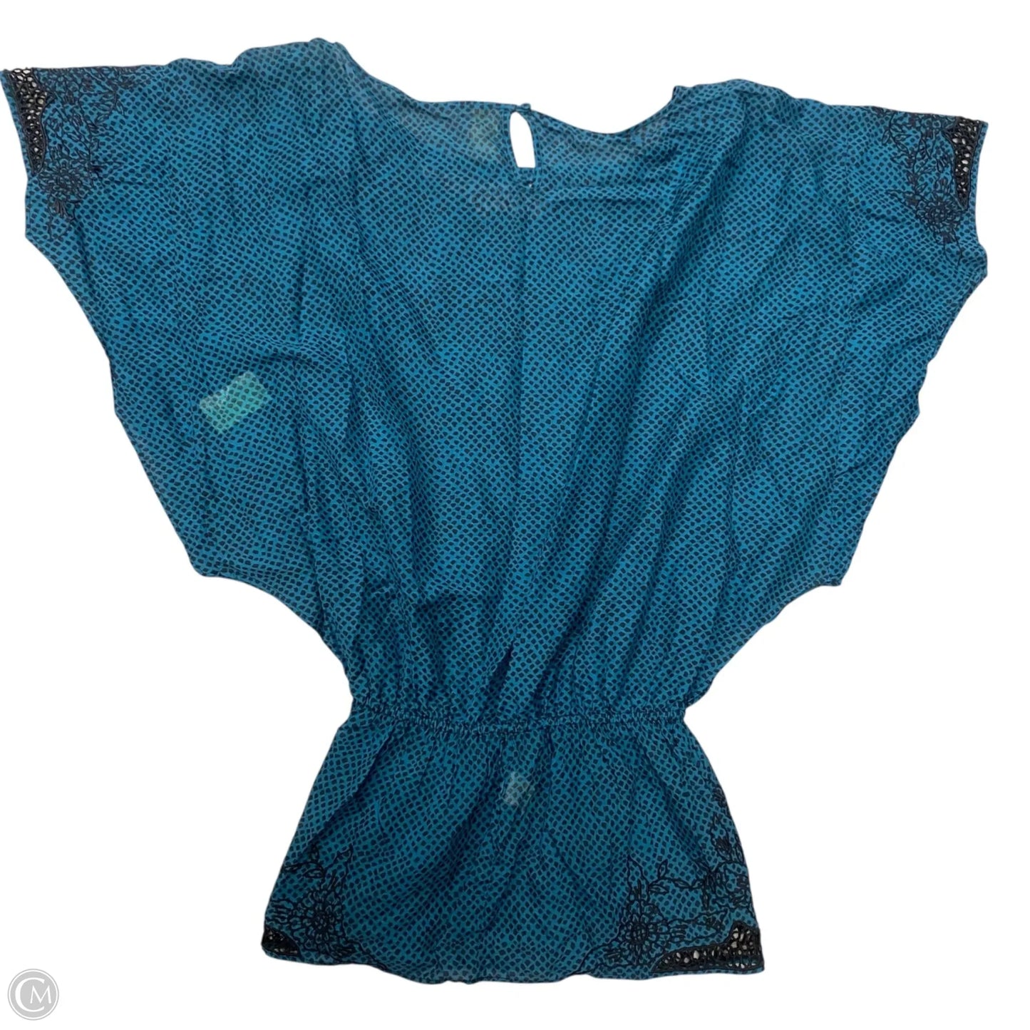 Top Short Sleeve By Free People In Black & Green, Size: S